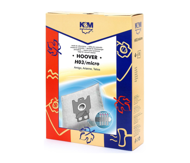 K&M Hoover H03 micro Worki do odkurzaczy 4 szt. - 1576048 - zdjęcie